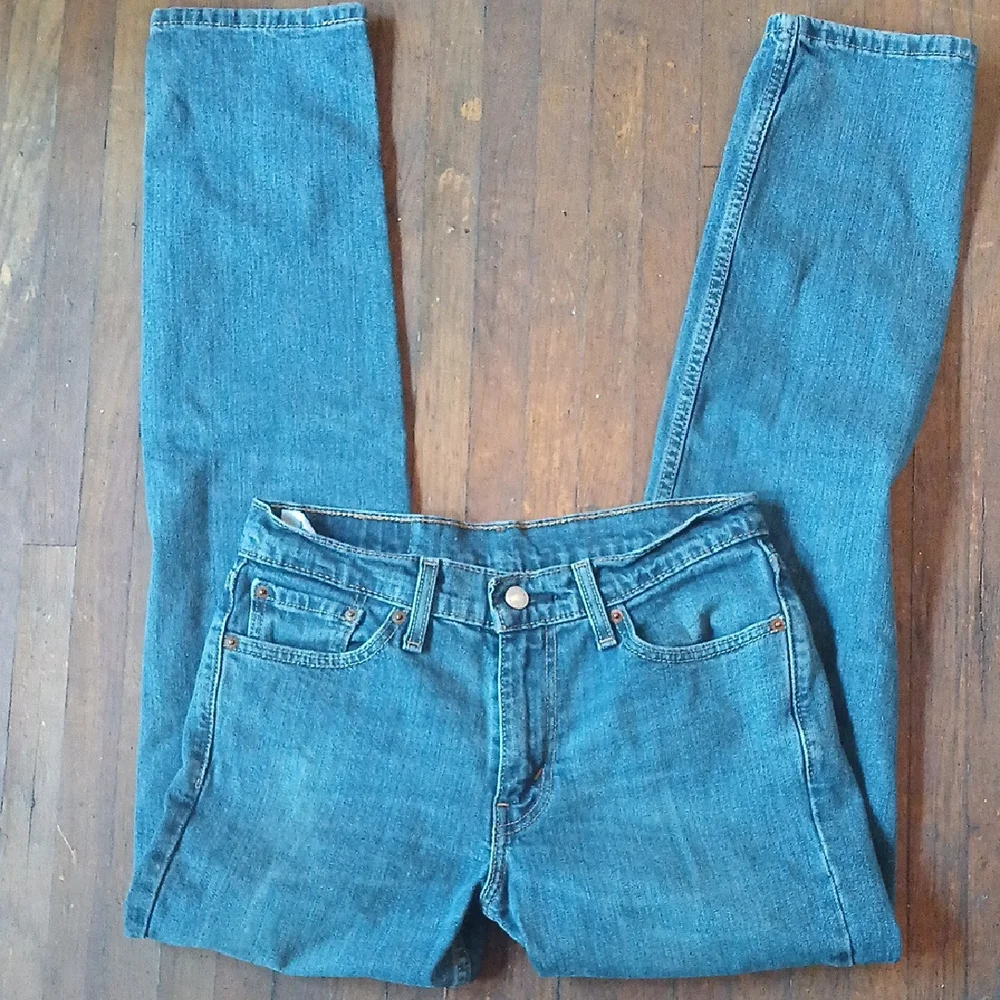 Levi's Blue Straight Jeans Timeless Style - Picture 2 of 13